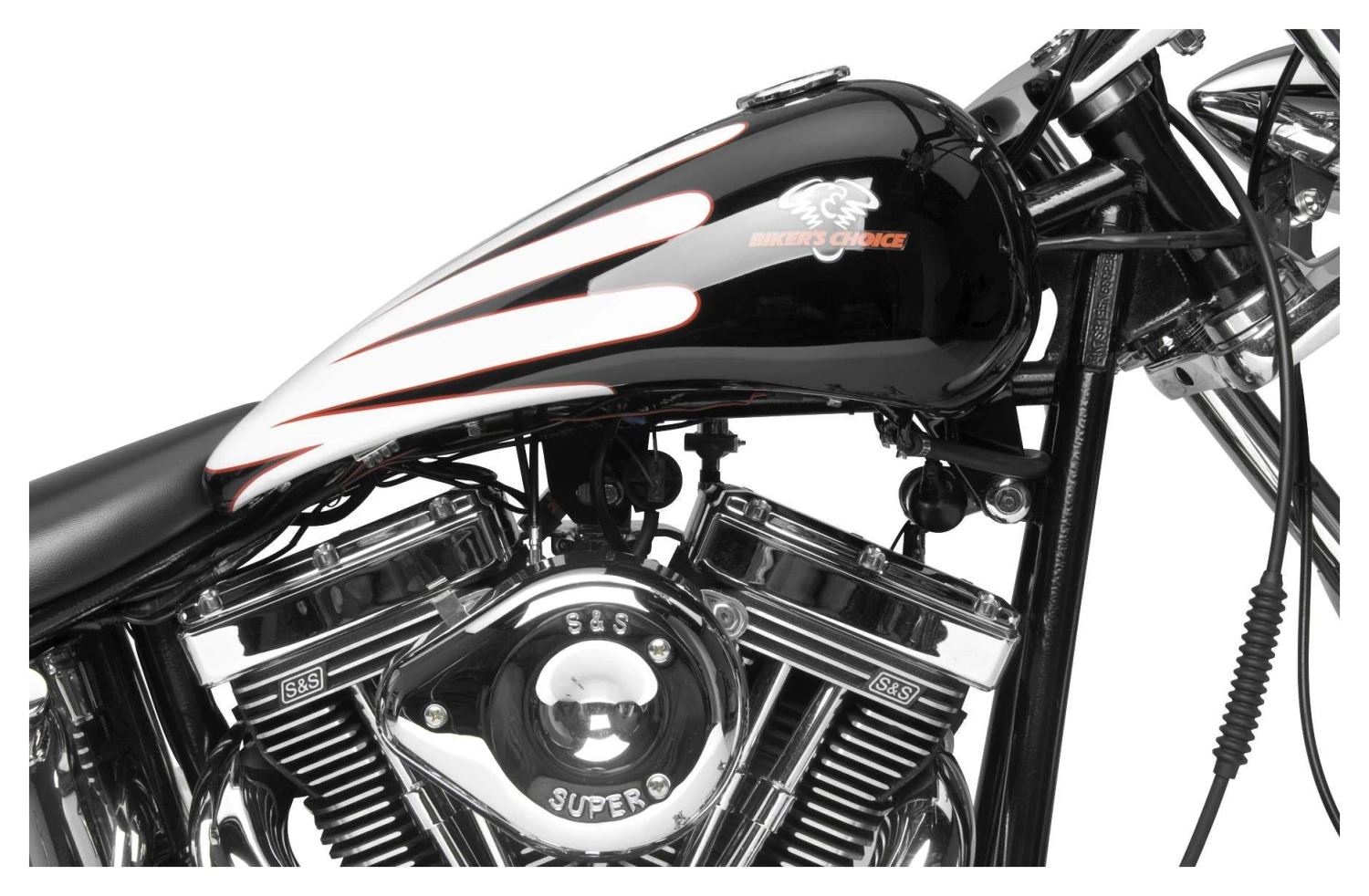 Biker's Choice One Piece 4.2 Gallon Stretched Tank For Harley Softail 1984-1999 - Image 2