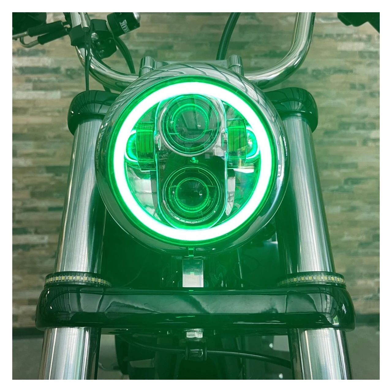 Custom Dynamics ProGLow 5 3/4" LED Headlamp For Harley Dyna / Softail / Sportster 1986-2022 - Image 4
