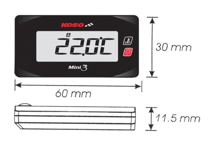 Koso Air Fuel Meter Honda Grom 2014-2020 - Image 3