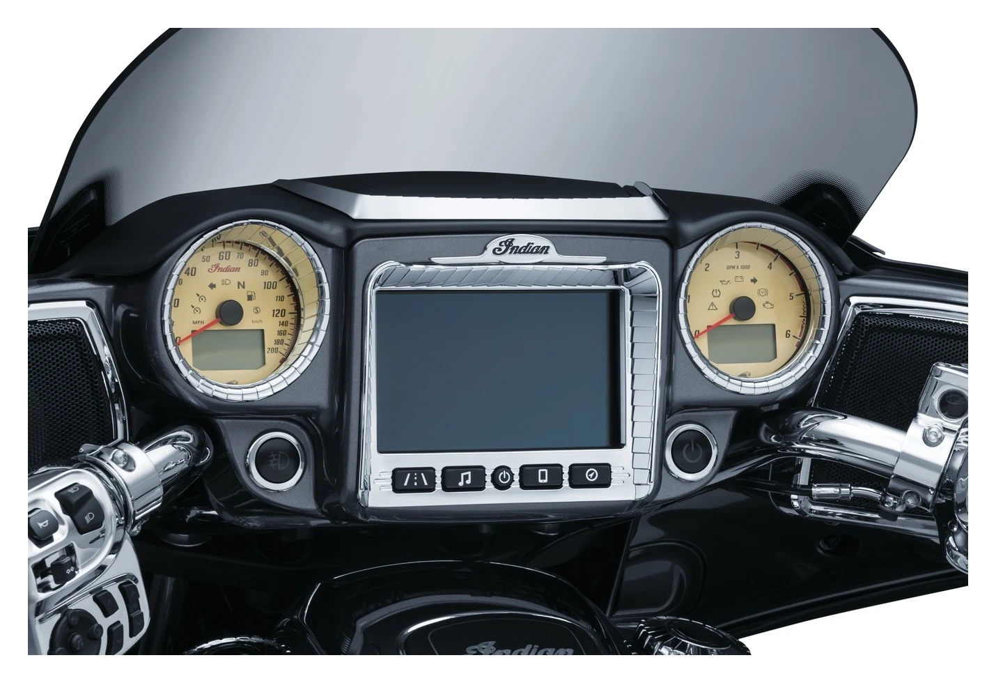 Kuryakyn Aztec Gauge Cluster Accents For Indian 2017-2023 - Image 6