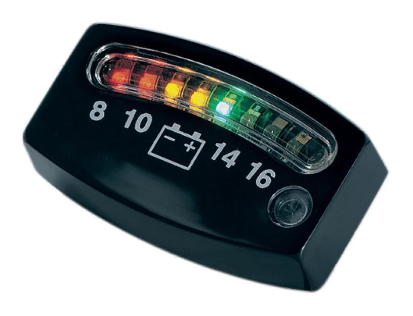 Kuryakyn LED 12 Volt Battery Gauge