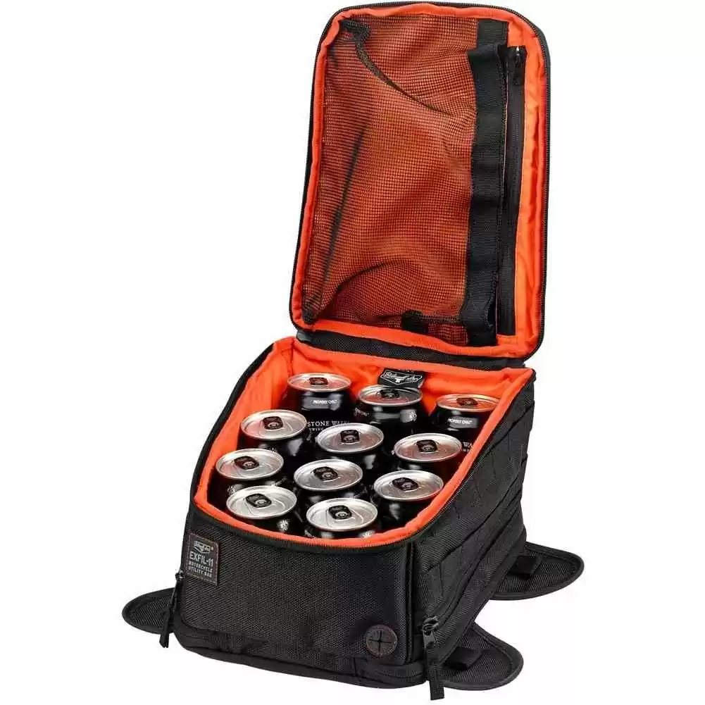 Biltwell Exfil-11 Black Padded Mens Motorcycle Tank Bags - Image 7