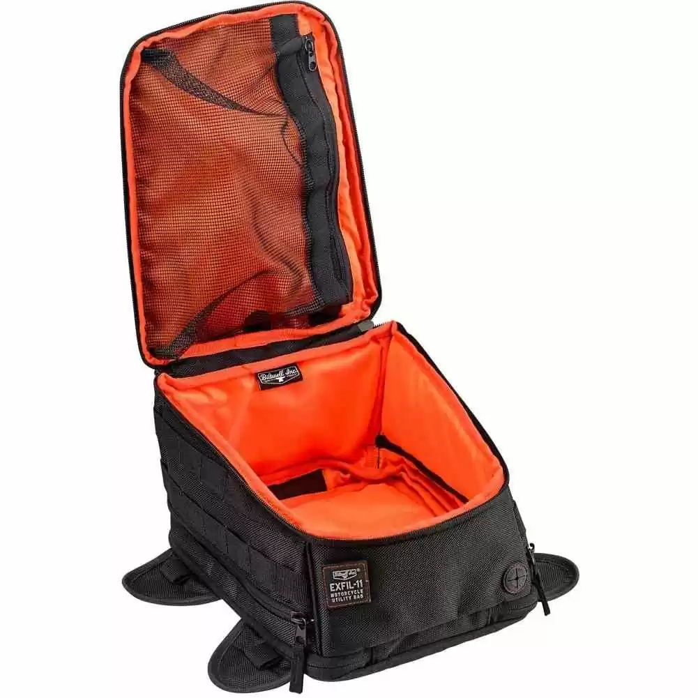 Biltwell Exfil-11 Black Padded Mens Motorcycle Tank Bags - Image 8