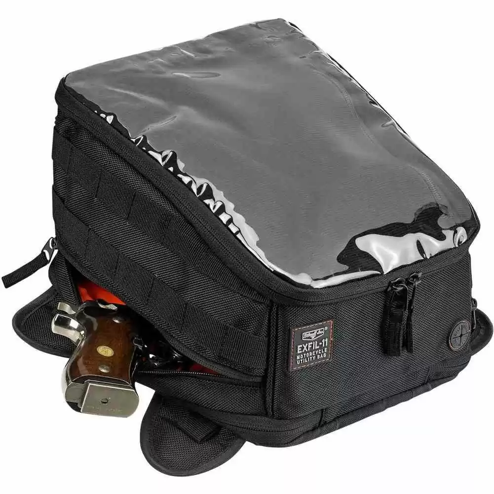 Biltwell Exfil-11 Black Padded Mens Motorcycle Tank Bags - Image 10