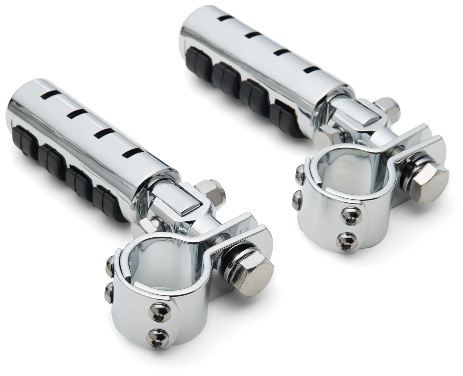 Milwaukee Twins Anti-vibration Clamp-On Footpeg Set - Image 2