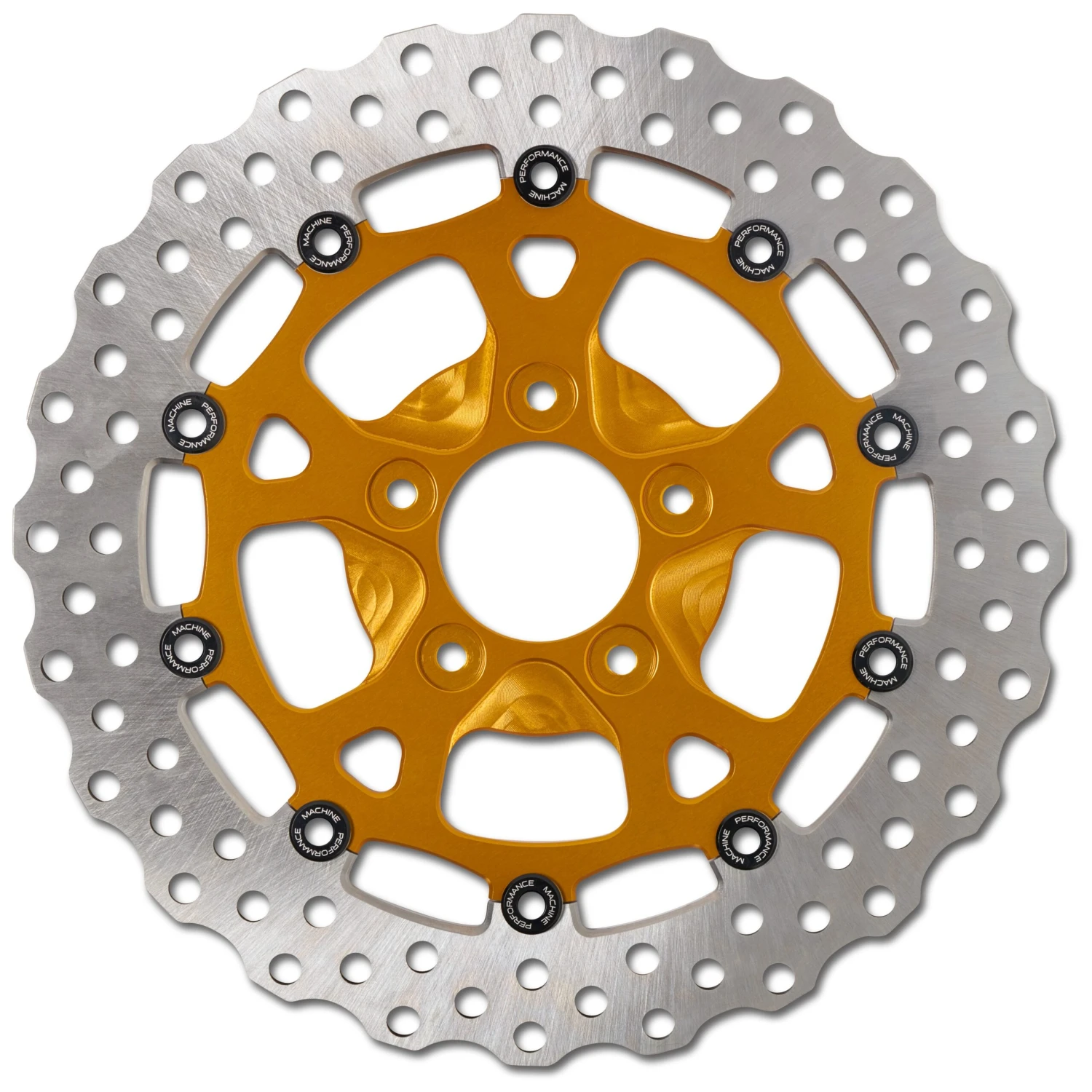 Performance Machine Dominator 11.8" Floating Front Brake Rotor For Harley 2006-2023 - Image 2