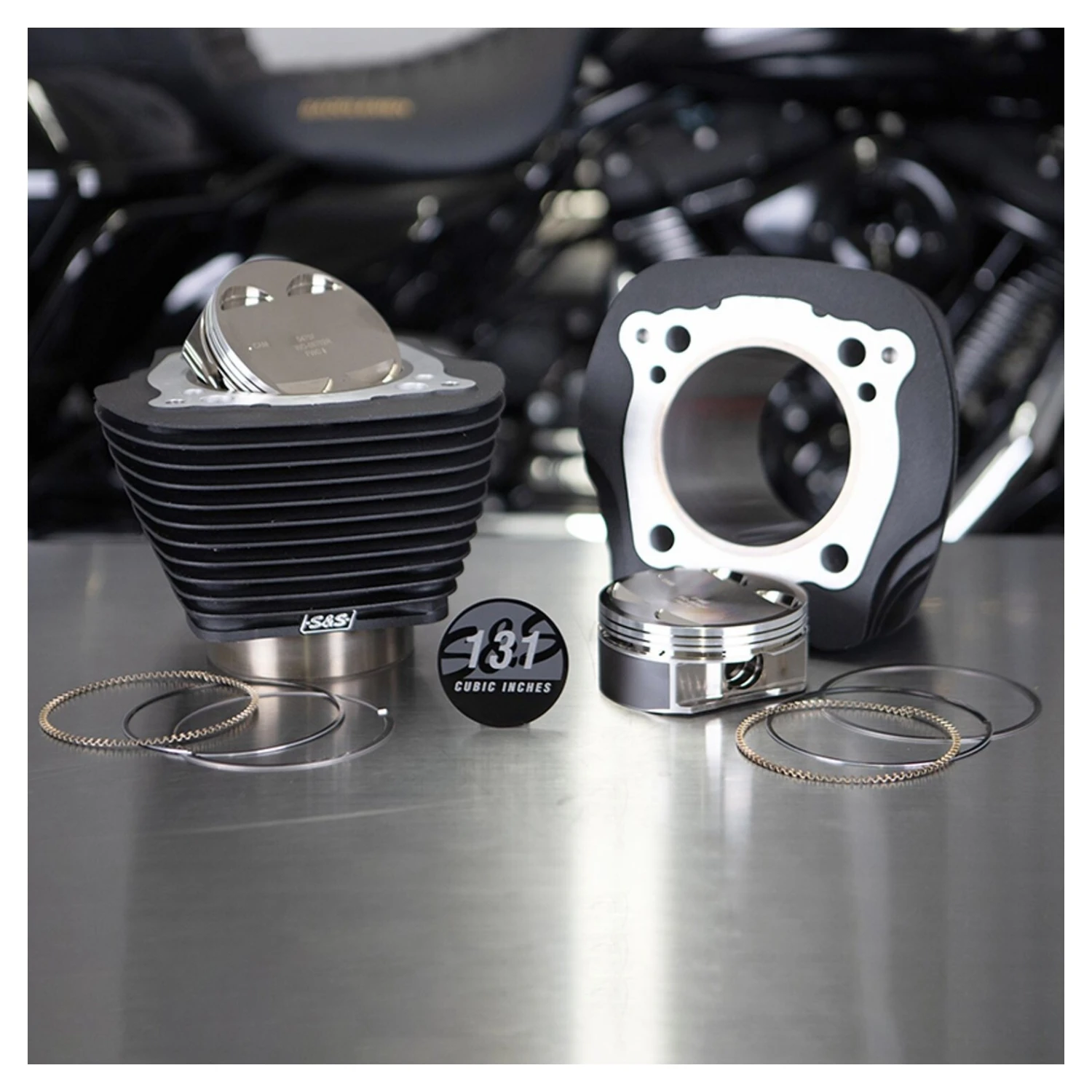 S&S Cycle 131" Big Bore Stroker Cylinder & Piston Kits For Harley Milwaukee-Eight 2017-2023 - Image 2