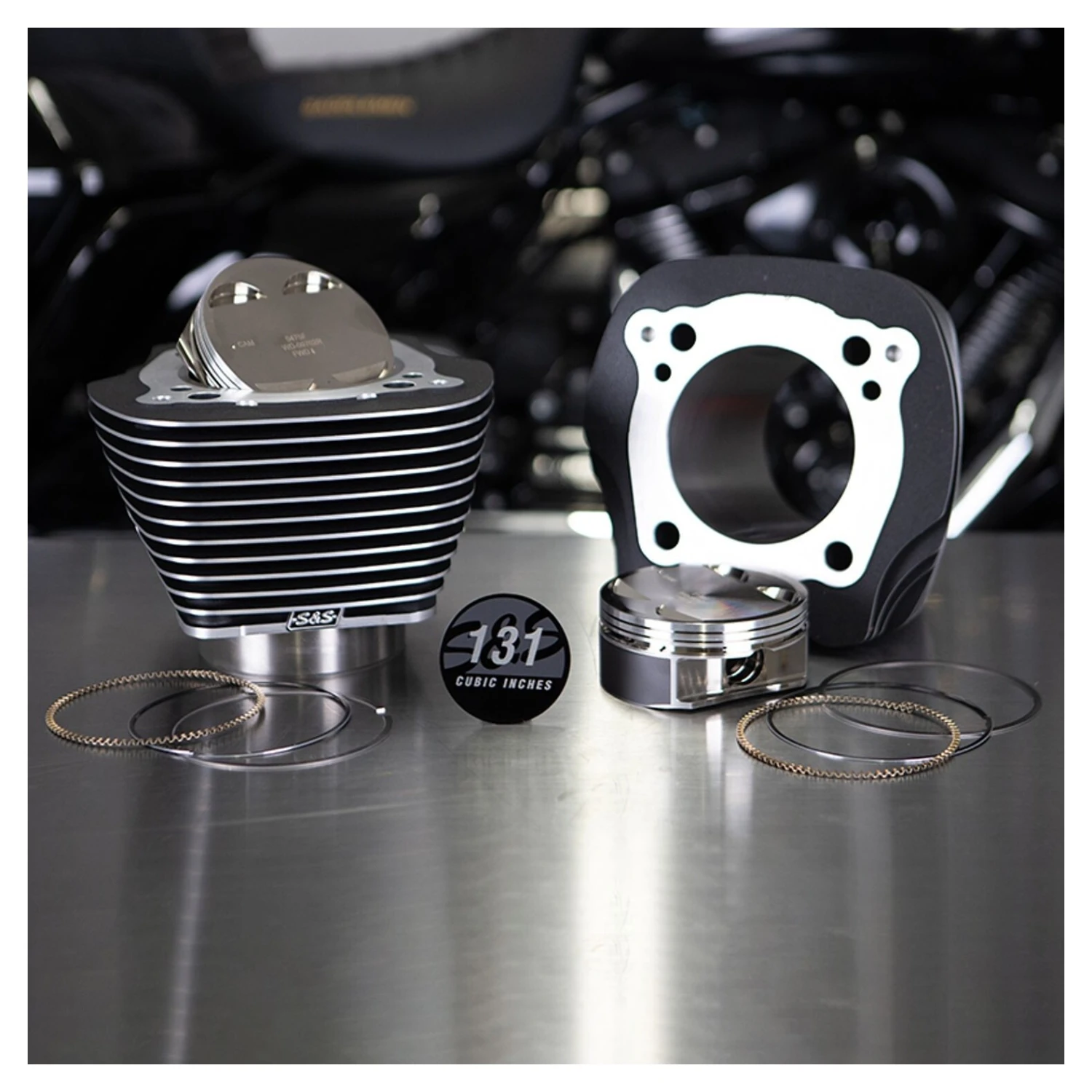 S&S Cycle 131" Big Bore Stroker Cylinder & Piston Kits For Harley Milwaukee-Eight 2017-2023 - Image 4