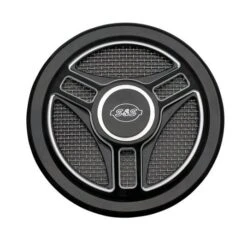 S&S Cycle Tri-Spoke Stealth Air Cleaner Cover