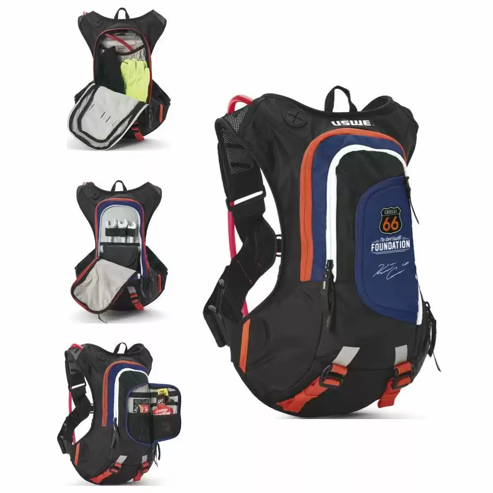 USWE Kurt Caselli 66 Edition Raw 8 Black Hydration Pack-3Liters